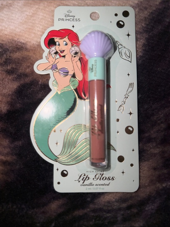 Disney Other - Disney Princess Ariel Lip Gloss - Purple Cap, Brown Gloss